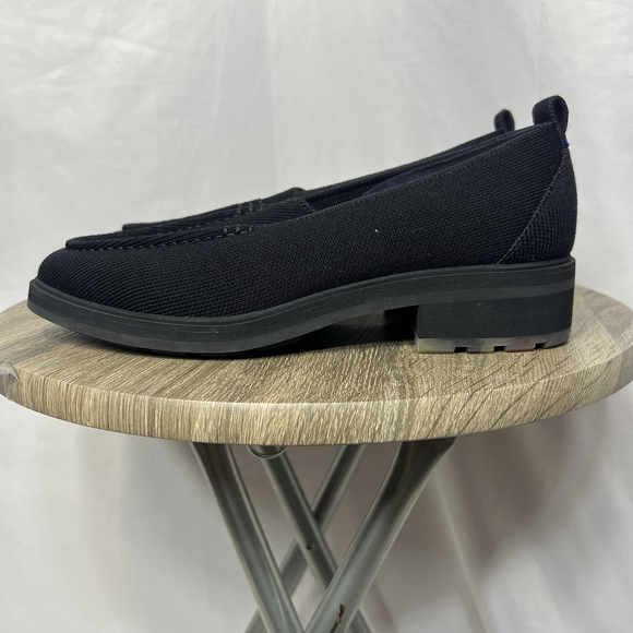 Rothys Lug Loafer Women’s Size 9.5 Merino Wool Round Toe Onyx Black - Picture 8 of 10